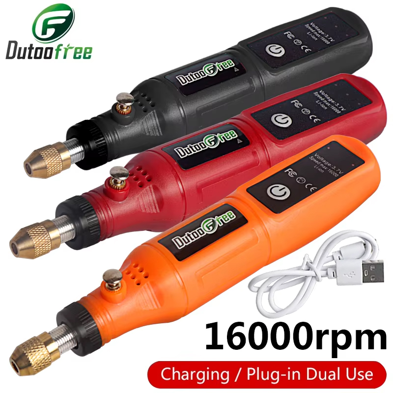 قلم حفر وتلميع لاسلكي صغير 3.7 - مراجعة Cordless Rotary Tool Kit Accessories وسعره