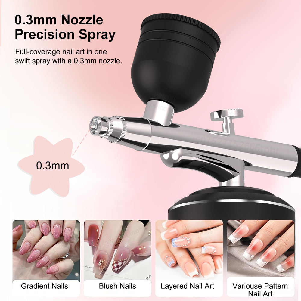  فرشاة رش هوائية مع ضاغط هواء - مراجعة Airbrush Kit With Mini Compressor وسعره
