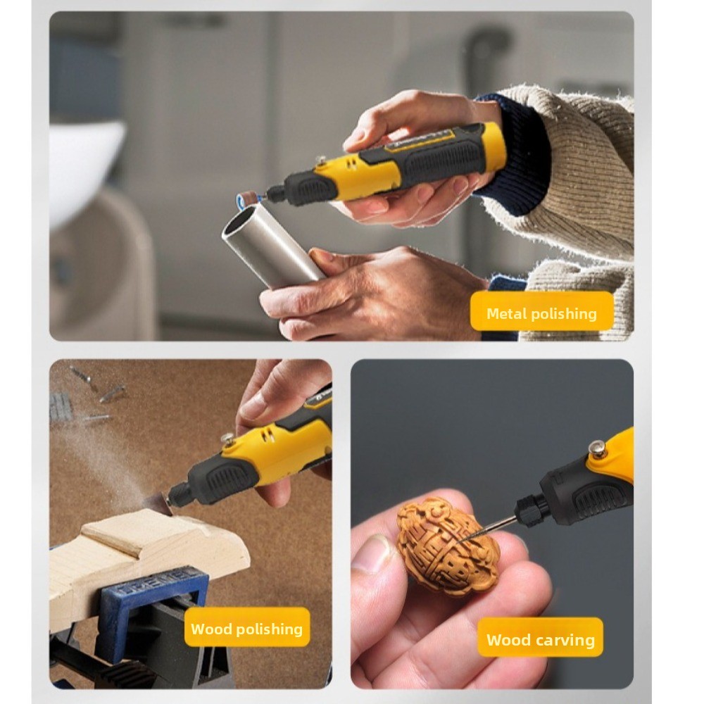 مطحنة صغيرة لاسلكية 3 سرعات قا - مراجعة Cordless Rotary Tool Kit Accessories وسعره