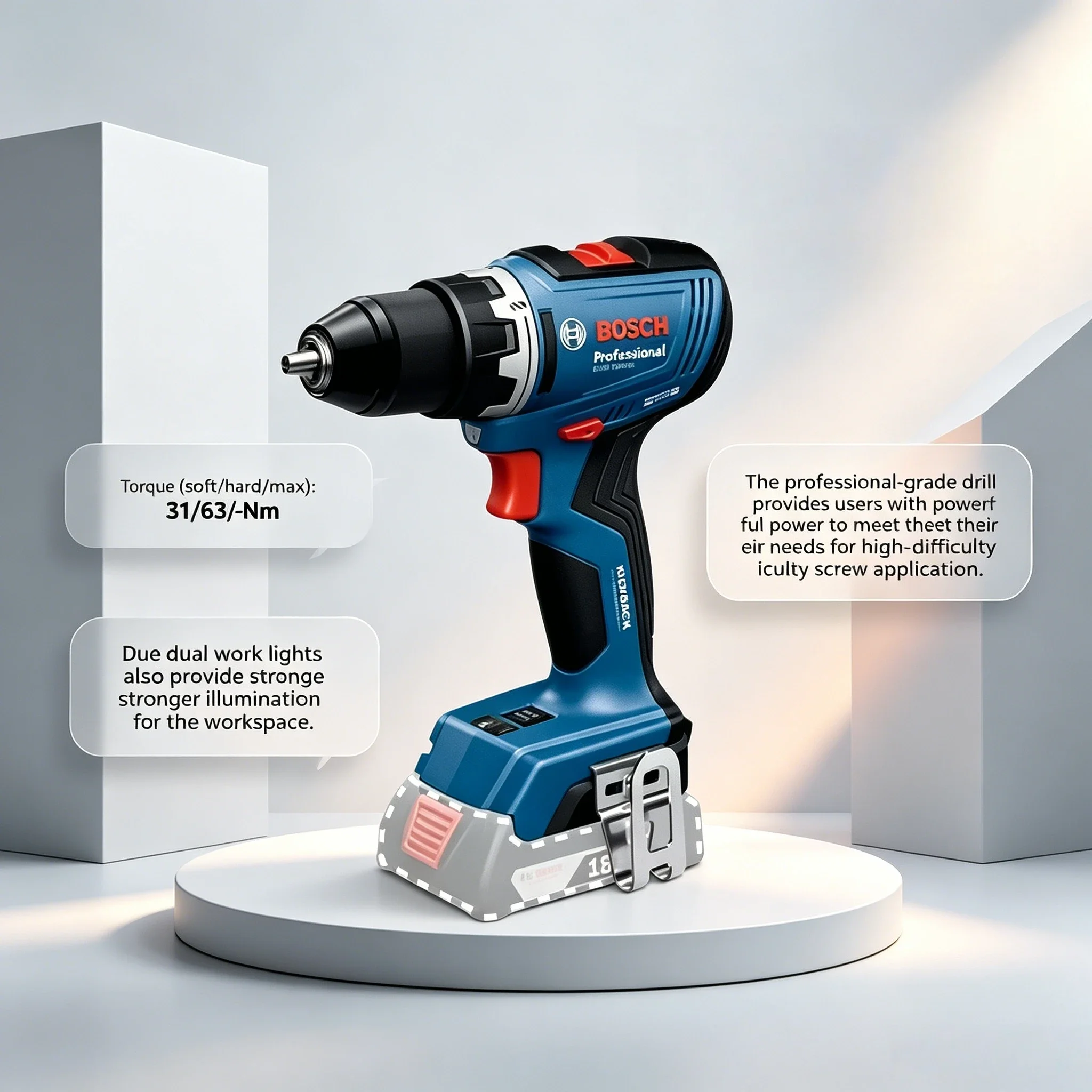 مثقاب بوش GSR 18V-65 لاسلكي بد - مراجعة Brushless Cordless Electric Drill 18V وسعره