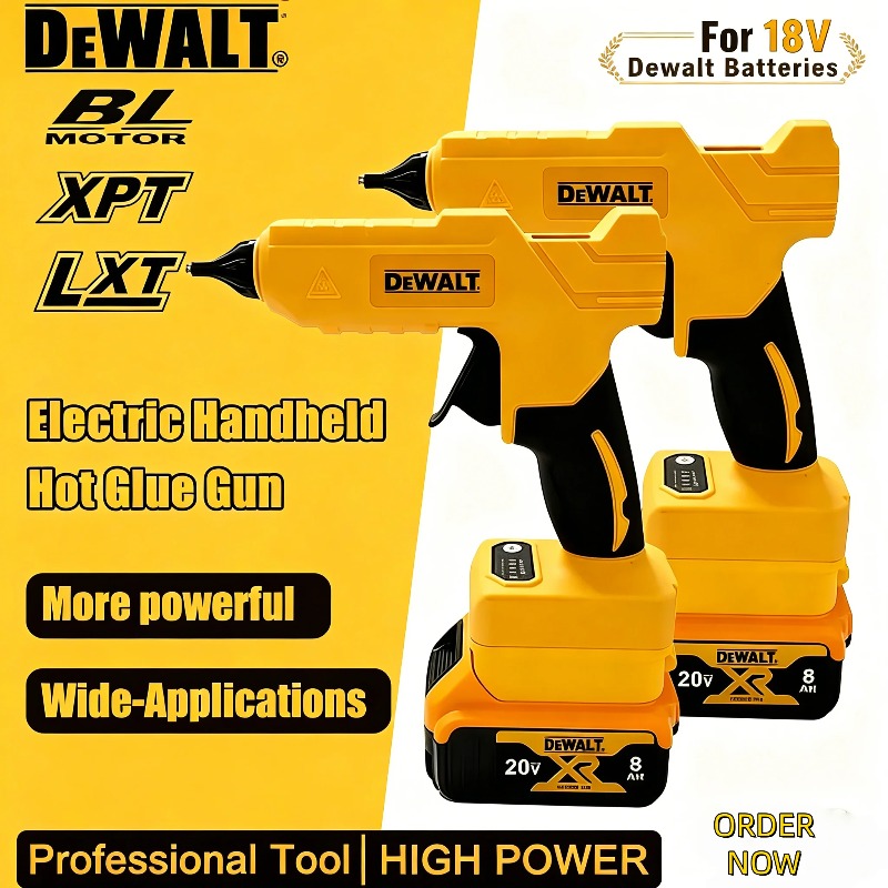مسدس غراء كهربائي لاسلكي من دي - مراجعة Hot Melt Glue Gun Cordless وسعره