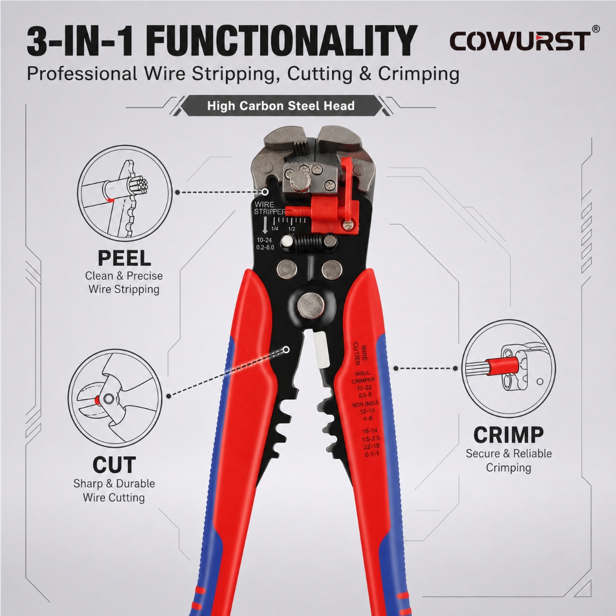 كماشة متعددة الوظائف 3 في 1 لت - مراجعة Automatic Wire Stripper Cutter وسعره