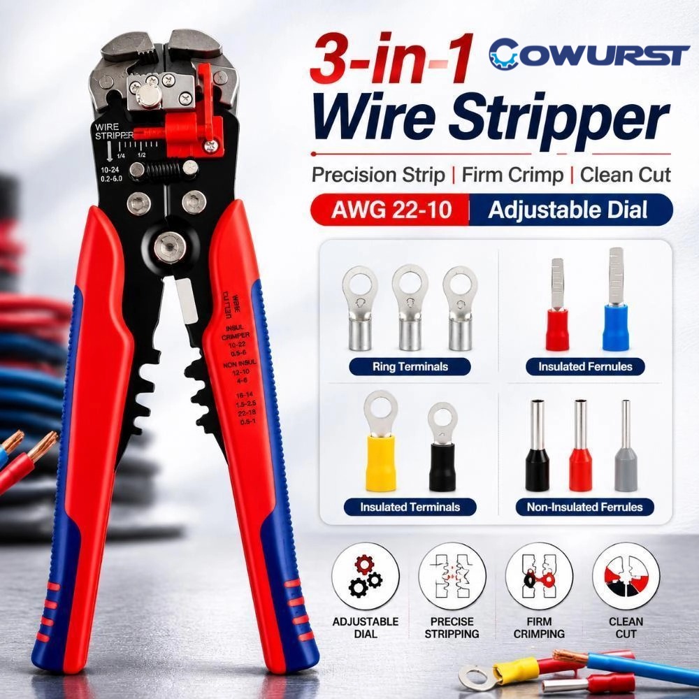 كماشة متعددة الوظائف 3 في 1 لت - مراجعة Automatic Wire Stripper Cutter وسعره