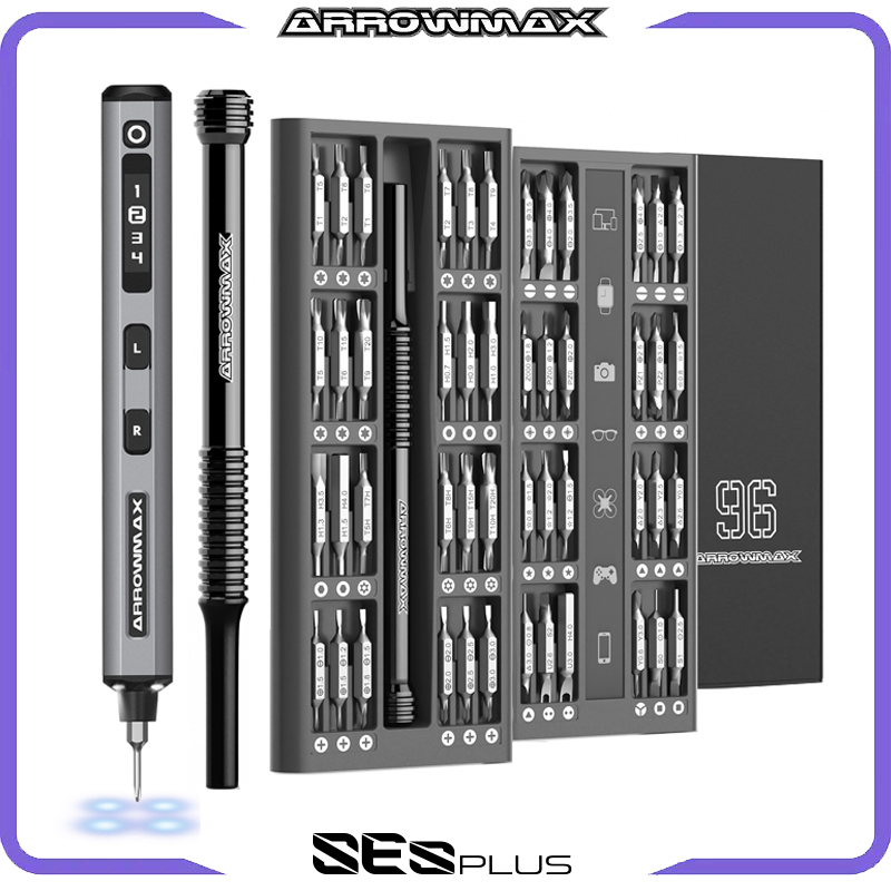 مجموعة مفكات براغي كهربائية دق - مراجعة Electric Screwdriver Rechargeable Usb وسعره