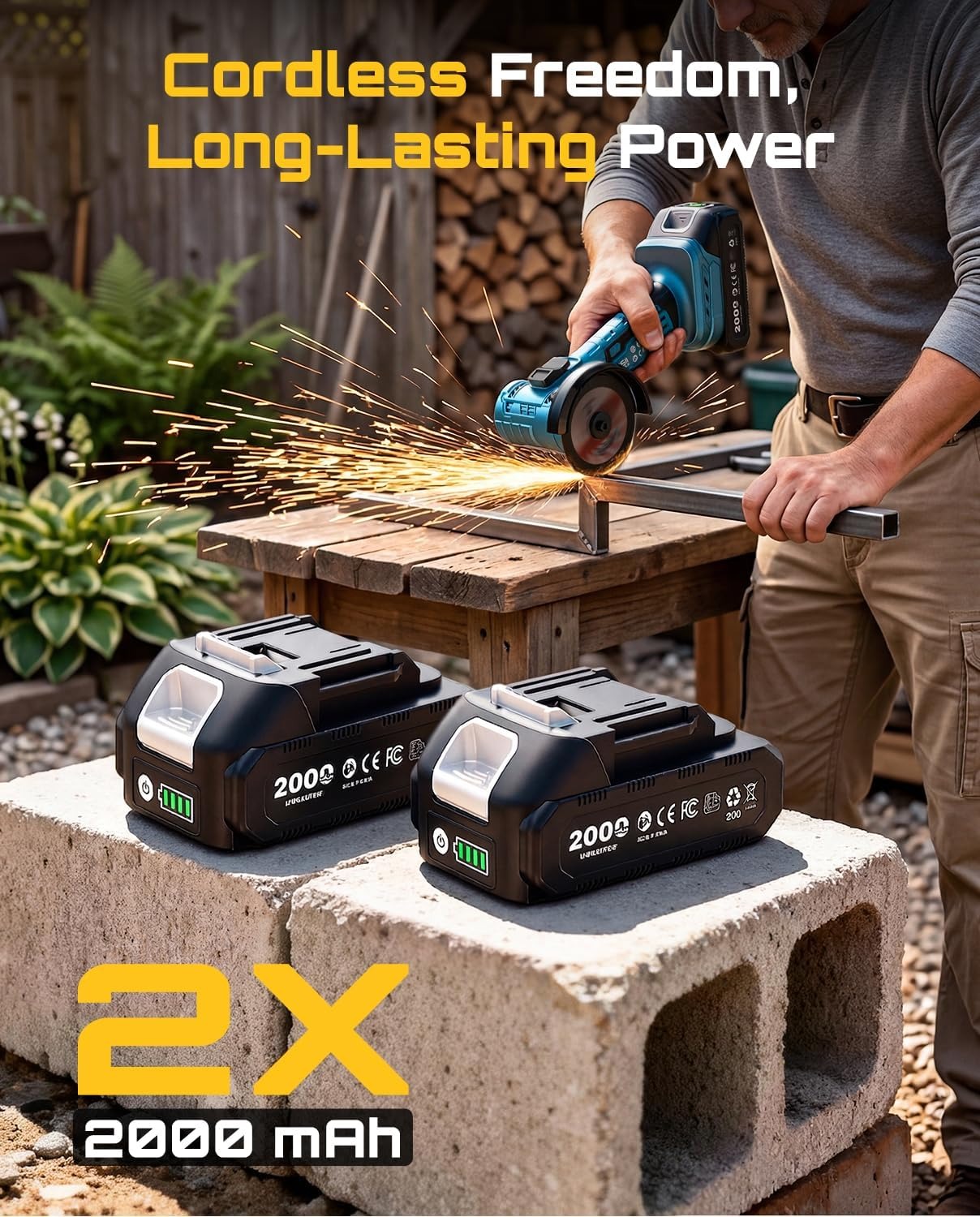 جلاخة زاوية لاسلكية صغيرة من S - مراجعة Brushless Angle Grinder Battery Powered وسعره