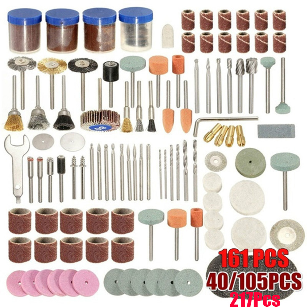 40 ~ 217 قطعة أدوات كهربائية أ - مراجعة Cordless Rotary Tool Kit Accessories وسعره