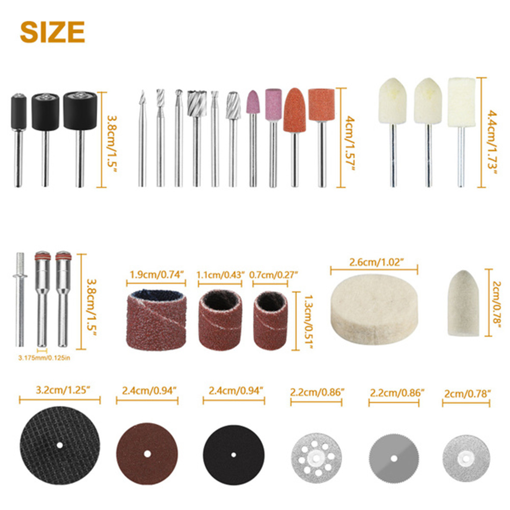 40 ~ 217 قطعة أدوات كهربائية أ - مراجعة Cordless Rotary Tool Kit Accessories وسعره