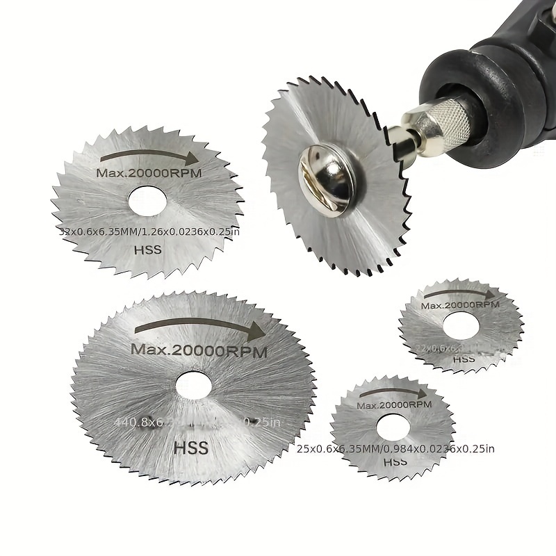 6 قطع من شفرات المنشار الدائري - مراجعة Cordless Rotary Tool Kit Accessories وسعره