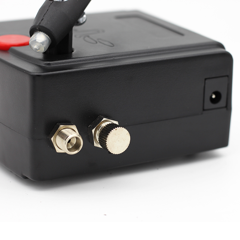 بخاخة مسدس رش مزدوج الحركة مع  - مراجعة Airbrush Kit With Mini Compressor وسعره