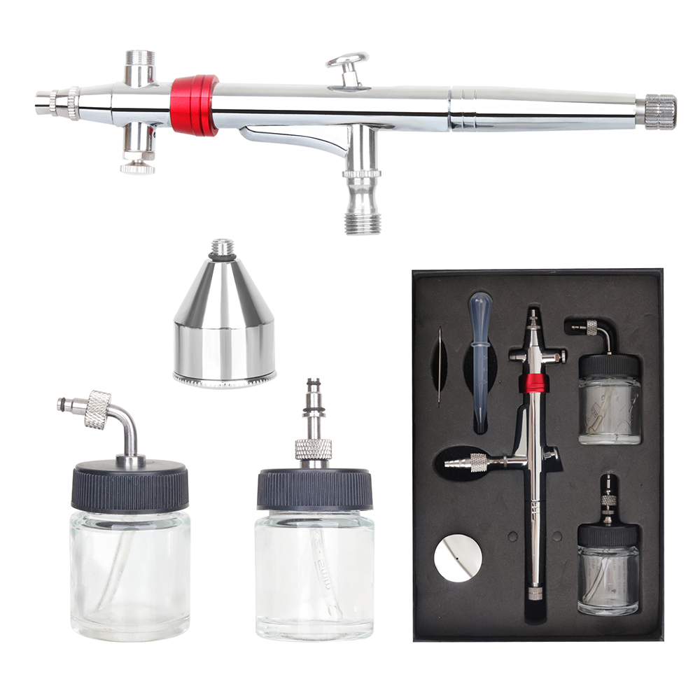 قلم رش هوائي دوار عالي السعة م - مراجعة Airbrush Kit With Mini Compressor وسعره