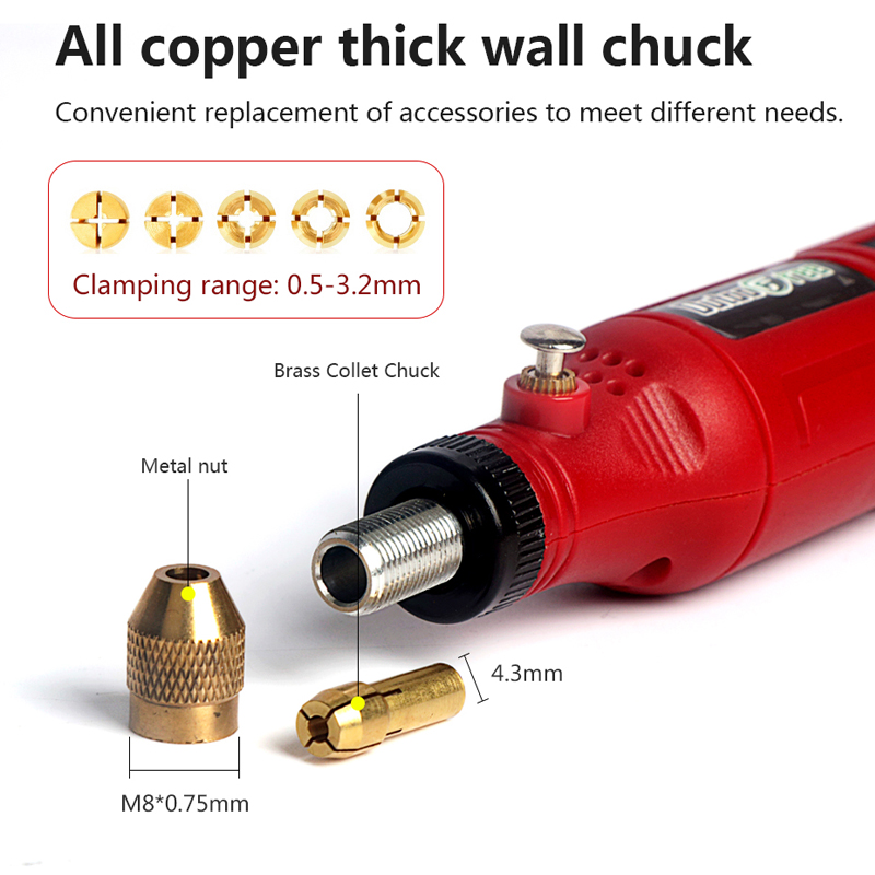 3.7 فولت مثقاب لاسلكي صغير الن - مراجعة Cordless Rotary Tool Kit Accessories وسعره